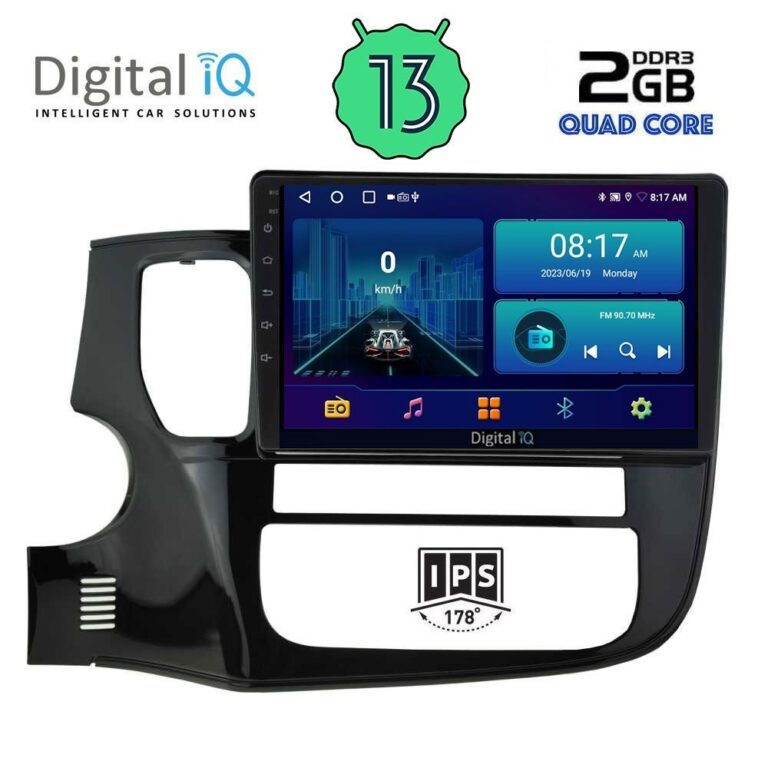 DIGITAL IQ BXB 1443_GPS (9inc) MULTIMEDIA TABLET for MITSUBISHI OUTLANDER mod. 2013-2020