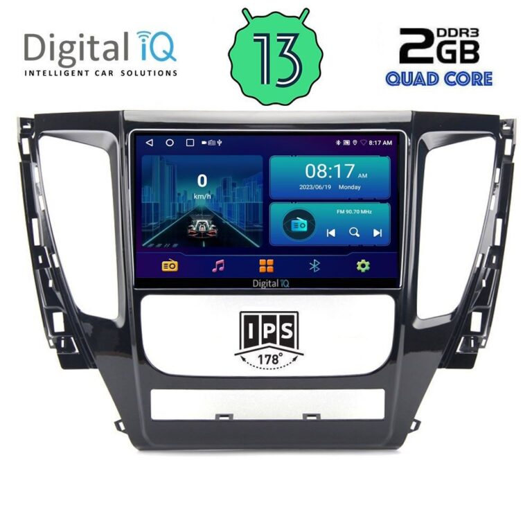 DIGITAL IQ BXB 1447A_GPS (9inc) MULTIMEDIA TABLET for MITSUBISHI PAJERO mod. 2013-2020