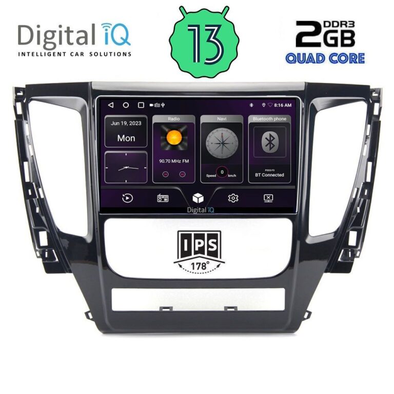 DIGITAL IQ BXB 1447A_GPS (9inc) MULTIMEDIA TABLET for MITSUBISHI PAJERO mod. 2013-2020 - Image 2