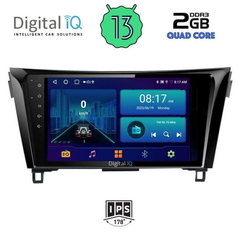 DIGITAL IQ BXB 1468_GPS (10inc) MULTIMEDIA TABLET for NISSAN QASHQAI mod. 2014-2021