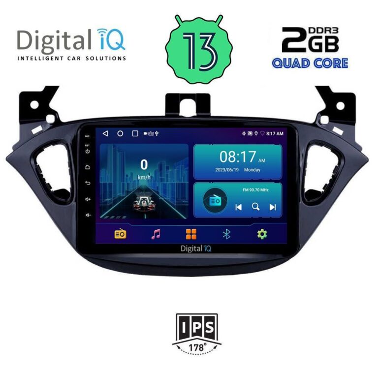 DIGITAL IQ BXB 1486_GPS (9inc) MULTIMEDIA TABLET for OPEL ADAM - CORSA E  mod. 2014-2021