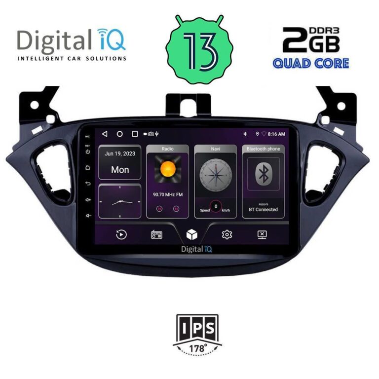 DIGITAL IQ BXB 1486_GPS (9inc) MULTIMEDIA TABLET for OPEL ADAM - CORSA E  mod. 2014-2021 - Image 2