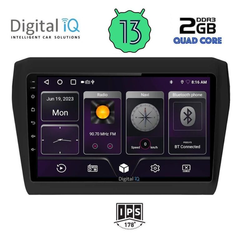 DIGITAL IQ BXB 1686_GPS (9inc) MULTIMEDIA TABLET for SUZUKI SWIFT mod. 2017> - Image 2