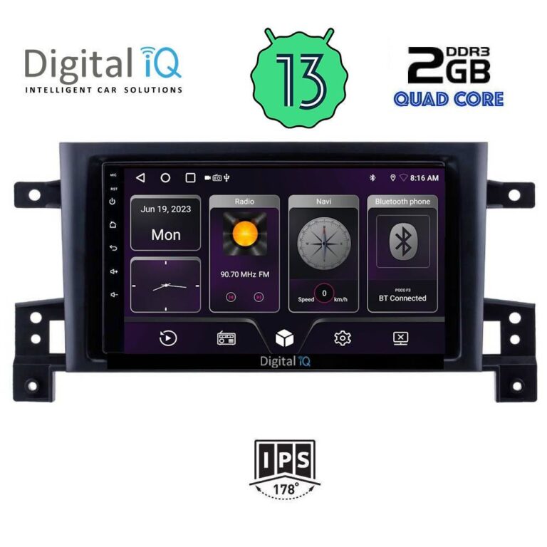 DIGITAL IQ BXB 1696_GPS (9inc) MULTIMEDIA TABLET for SUZUKI GRAND VITARA mod. 2005-2015 - Image 2