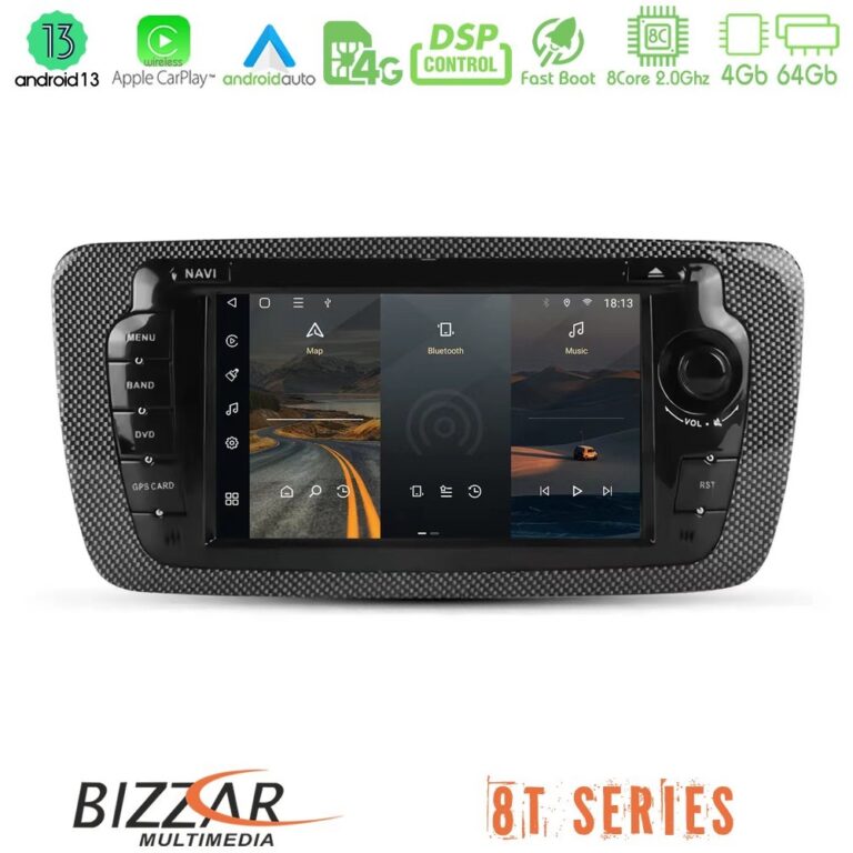 Bizzar OEM Opel Astra/Corsa/Antara/Zafira 8core Android13 4+64GB Navigation Multimedia Deckless 7" με Carplay/AndroidAuto (γκρι) - Image 2