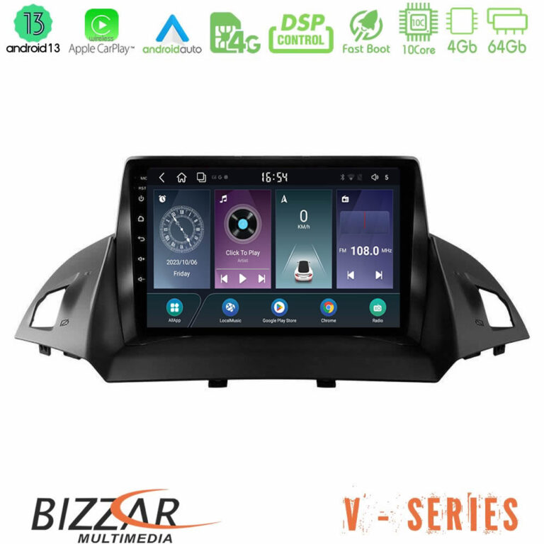 Bizzar V Series Ford C-Max/Kuga 10core Android13 4+64GB Navigation Multimedia Tablet 9"