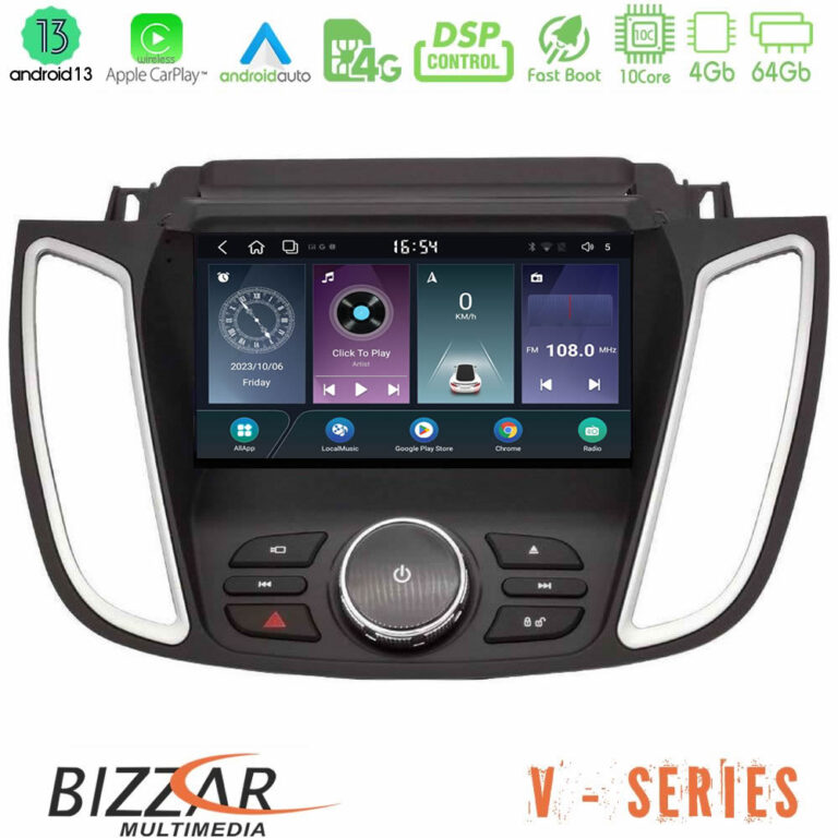 Bizzar V Series Ford Kuga/C-Max 2013-2019 10core Android13 4+64GB Navigation Multimedia Tablet 9"