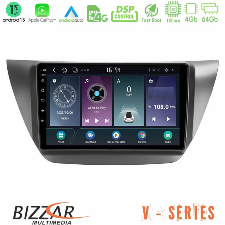 Bizzar V Series Mitsubishi Lancer 2004 – 2008 10core Android13 4+64GB Navigation Multimedia Tablet 9"