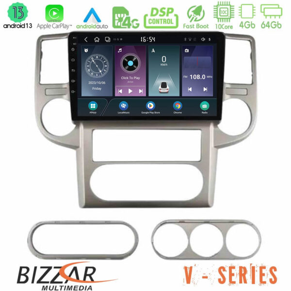 Bizzar V Series Nissan X-Trail 2003-2007 10core Android13 4+64GB Navigation Multimedia Tablet 10"