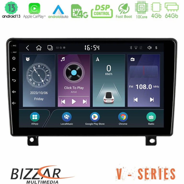 Bizzar V Series Opel Astra H 10core Android13 4+64GB Navigation Multimedia Tablet 9" (dashboard version)