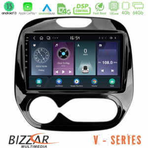 Bizzar V Series Renault Captur 2013-2019 (Auto AC) 10core Android13 4+64GB Navigation Multimedia Tablet 9"