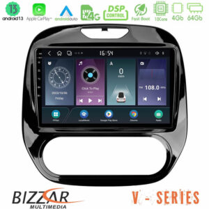 Bizzar V Series Renault Captur 2013-2019 (Manual AC) 10core Android13 4+64GB Navigation Multimedia Tablet 9"