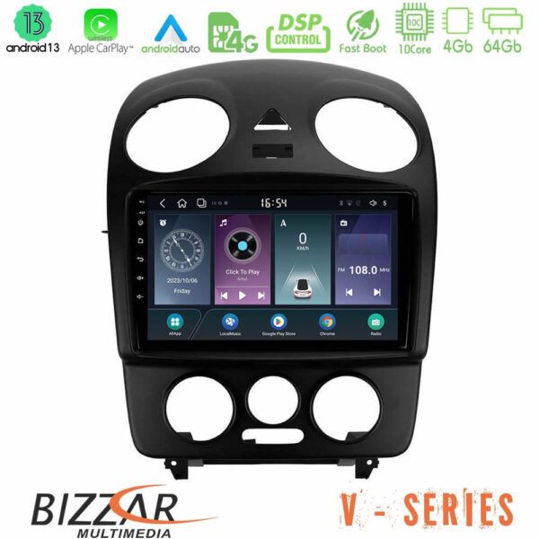 Bizzar V Series VW Beetle 10core Android13 4+64GB Navigation Multimedia Tablet 9"