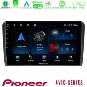 Pioneer AVIC 4Core Android13 2+64GB Audi A3 8P Navigation Multimedia Tablet 9"