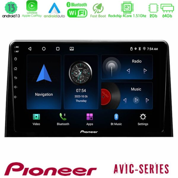 Pioneer AVIC 4Core Android13 2+64GB Peugeot Partner / Citroën Berlingo 2020-> Navigation Multimedia Tablet 10"