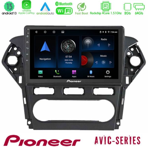 Pioneer AVIC 4Core Android13 2+64GB Ford Mondeo 2011-2014 Navigation Multimedia Tablet 9"