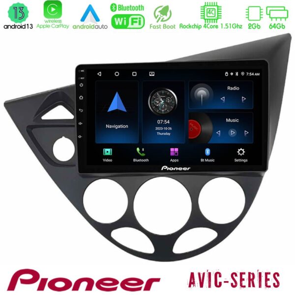 Pioneer AVIC 4Core Android13 2+64GB Ford Focus 1999-2004 Navigation Multimedia Tablet 9"
