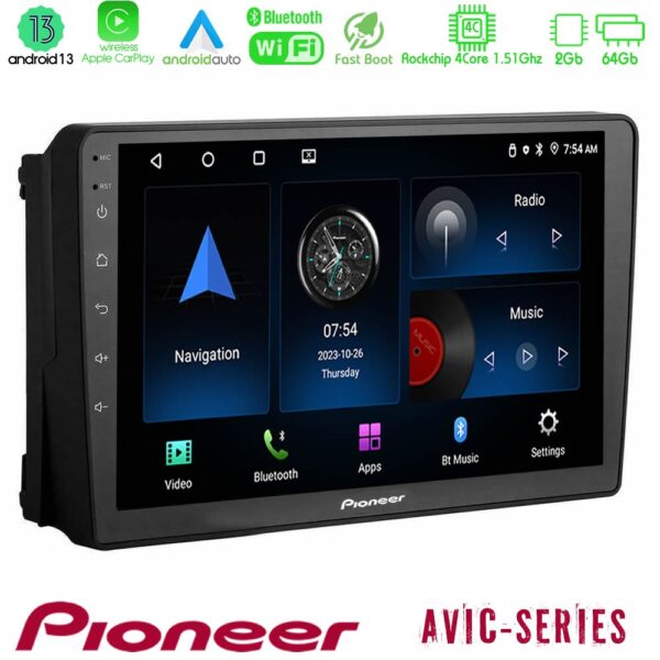 Pioneer AVIC 4Core Android13 2+64GB Ford 2007-> Navigation Multimedia Tablet 9"