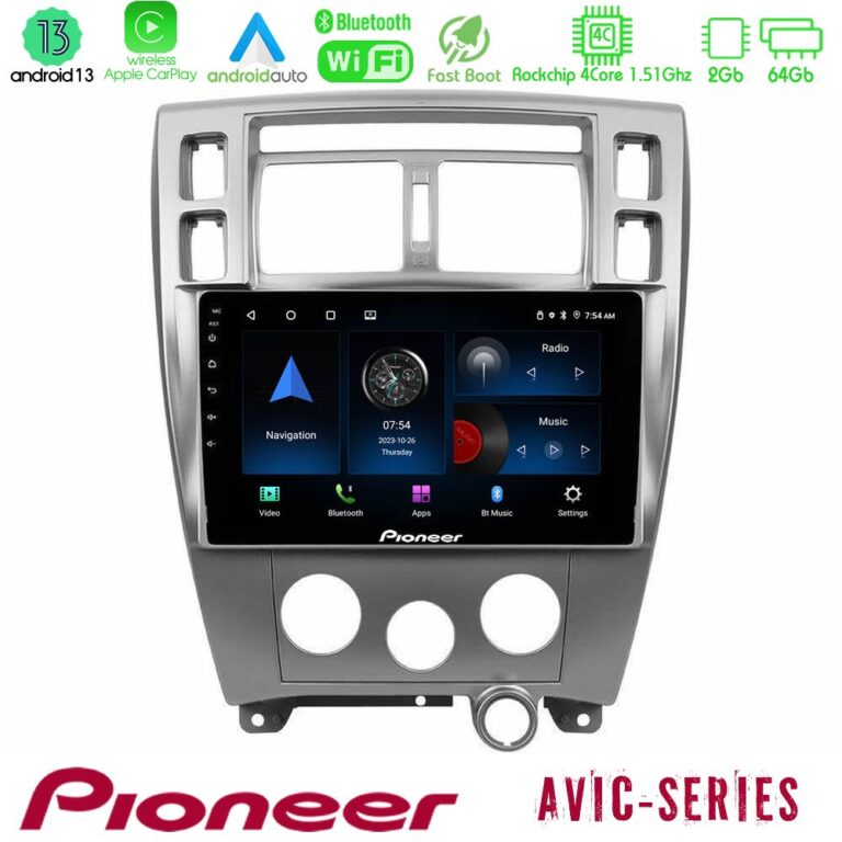 Pioneer AVIC 4Core Android13 2+64GB Hyundai Tucson Navigation Multimedia Tablet 10"