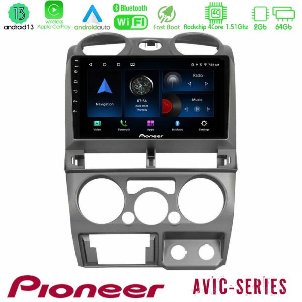 Pioneer AVIC 4Core Android13 2+64GB Isuzu D-Max 2007-2011 Navigation Multimedia Tablet 9"