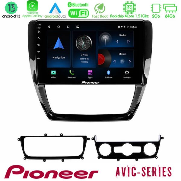 Pioneer AVIC 4Core Android13 2+64GB VW Jetta Navigation Multimedia Tablet 10"