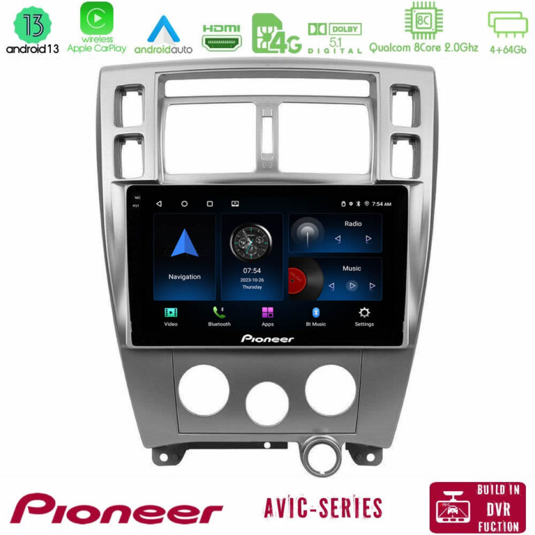 Pioneer AVIC 8Core Android13 4+64GB Hyundai Tucson Navigation Multimedia Tablet 10"