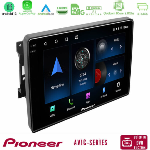 Pioneer AVIC 8Core Android13 4+64GB Chrysler / Dodge / Jeep Navigation Multimedia Tablet 10"