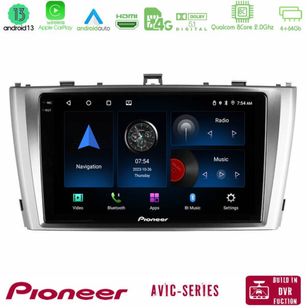 Pioneer AVIC 8Core Android13 4+64GB Toyota Avensis T27 Navigation Multimedia Tablet 9"