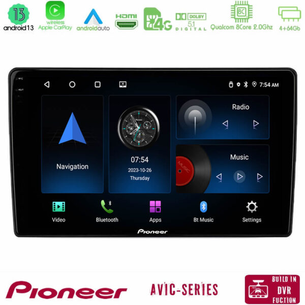 Pioneer AVIC 8Core Android13 4+64GB VW Group Navigation Multimedia Tablet 10"