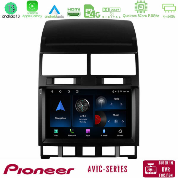 Pioneer AVIC 8Core Android13 4+64GB VW Touareg 2002 – 2010 Navigation Multimedia Tablet 9"