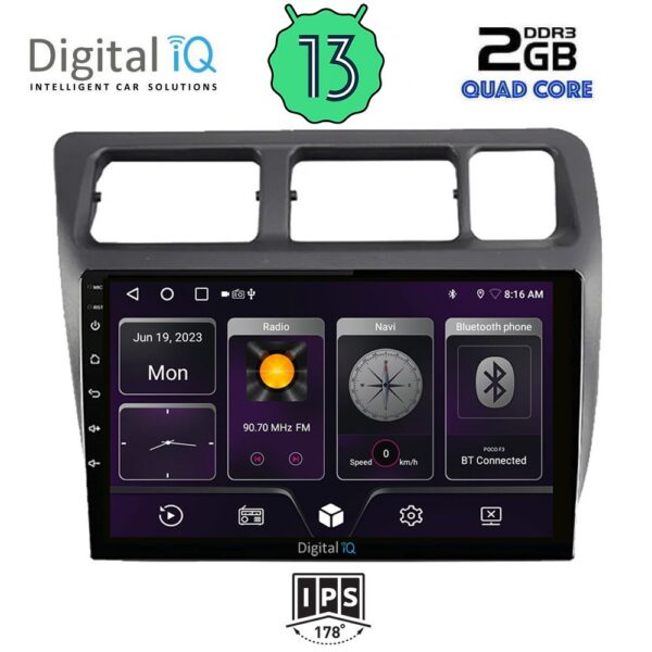 DIGITAL IQ BXB 1710_GPS (9inc) MULTIMEDIA TABLET for TOYOTA COROLLA mod. 1992-1997 - Image 2