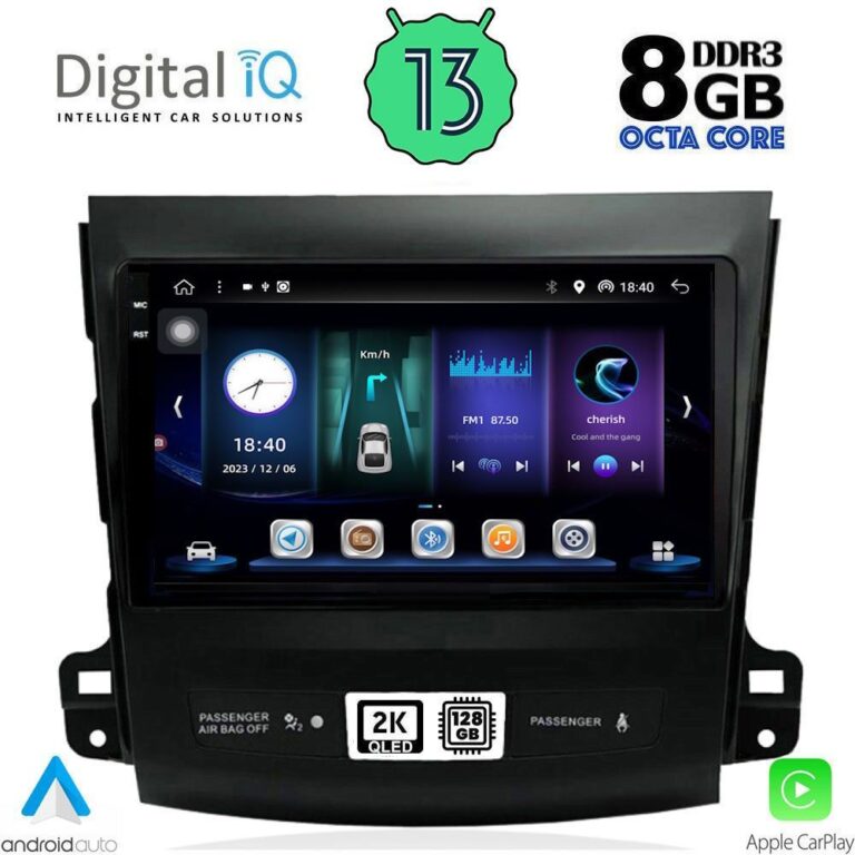 DIGITAL IQ BXD 11442_CPA (9inc) MULTIMEDIA TABLET for CITROEN C-CROSSER | MITSUBISHI OUTLANDER | PEUGEOT 4007  mod. 2006-2012