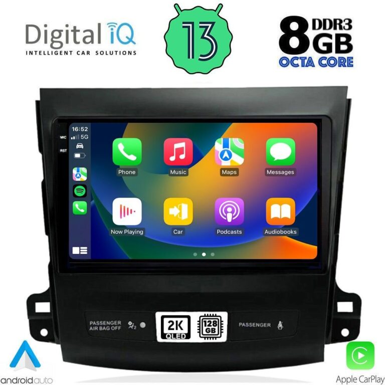 DIGITAL IQ BXD 11442_CPA (9inc) MULTIMEDIA TABLET for CITROEN C-CROSSER | MITSUBISHI OUTLANDER | PEUGEOT 4007  mod. 2006-2012 - Image 2