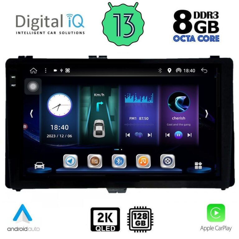 DIGITAL IQ BXD 11703_CPA (9inc) MULTIMEDIA TABLET for TOYOTA AURIS mod. 2015> – AYGO X mod. 2022> – COROLLA mod. 2017-2019