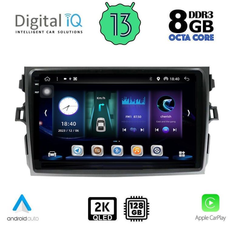 DIGITAL IQ BXD 11713_CPA (9inc) MULTIMEDIA TABLET for TOYOTA COROLLA 4D mod. 2006-2012