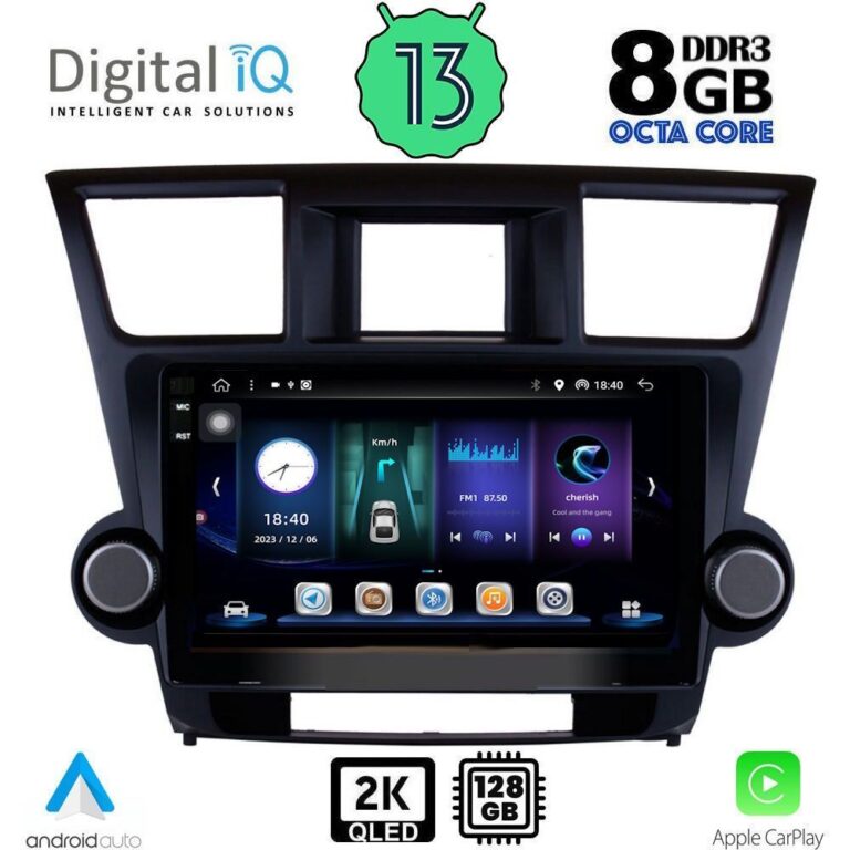 DIGITAL IQ BXD 11719_CPA (10inc) MULTIMEDIA TABLET for TOYOTA HIGHLANDER mod. 2008-2015