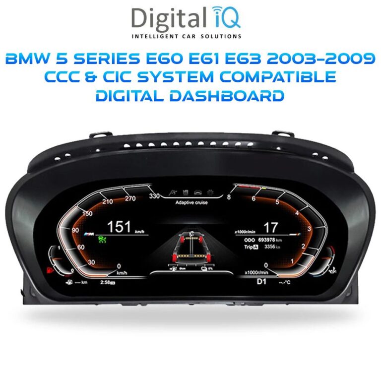 DIGITAL IQ DDD 958_IC (12.3in) BMW 5 Series E60 - E61 - E63 mod. 2003-2009 CCC & CIC COMPATIBLE DIGITAL DASHBOARD