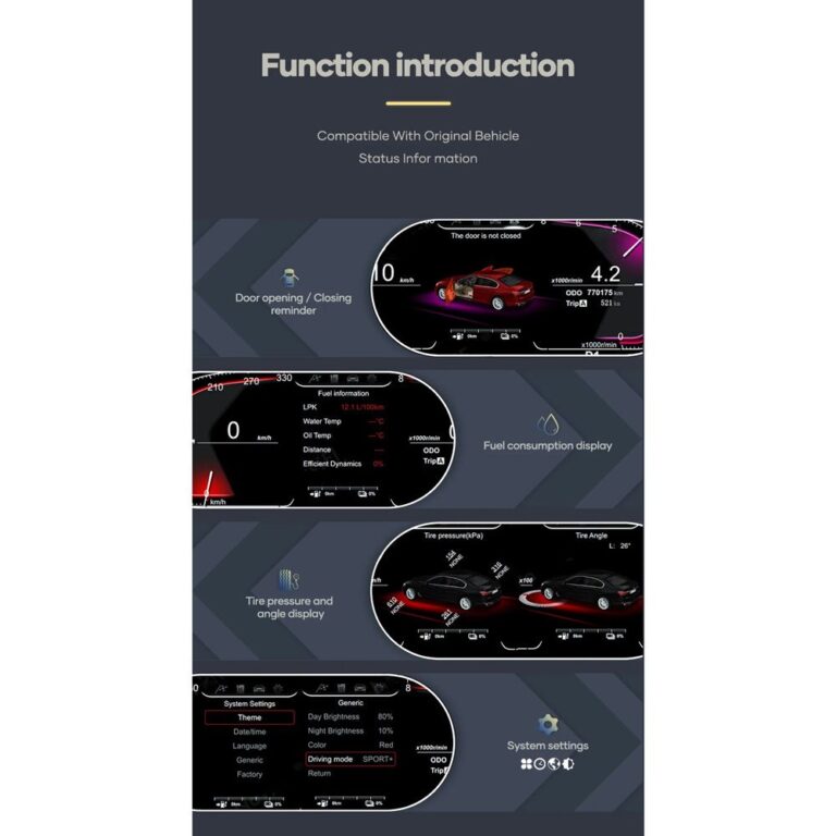 DIGITAL IQ DDD 958_IC (12.3in) BMW 5 Series E60 - E61 - E63 mod. 2003-2009 CCC & CIC COMPATIBLE DIGITAL DASHBOARD - Image 5