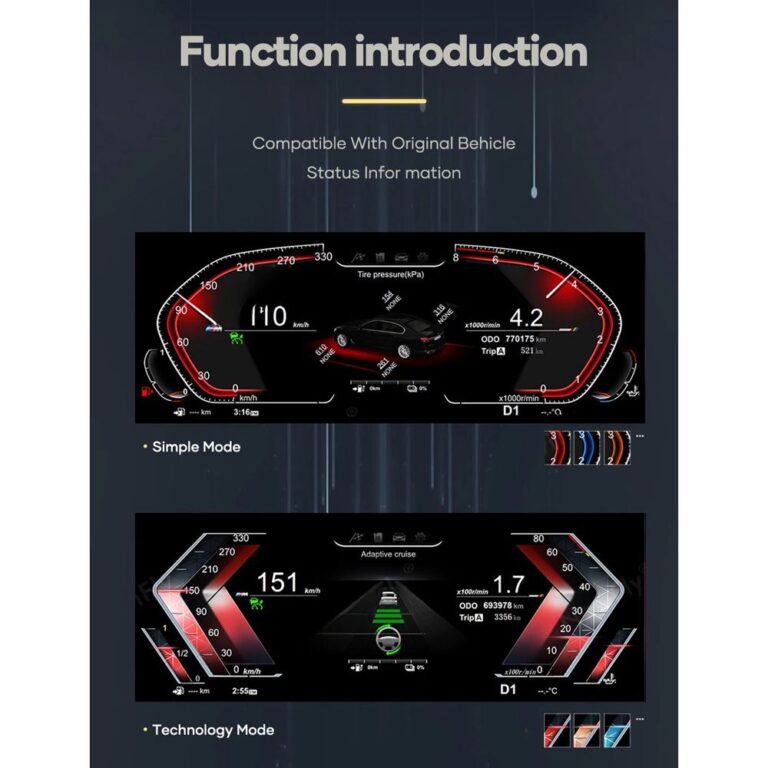 DIGITAL IQ DDD 977_IC (12.3in) BMW X6 E71 mod. 2007-2013 CCC & CIC COMPATIBLE DIGITAL DASHBOARD - Image 8