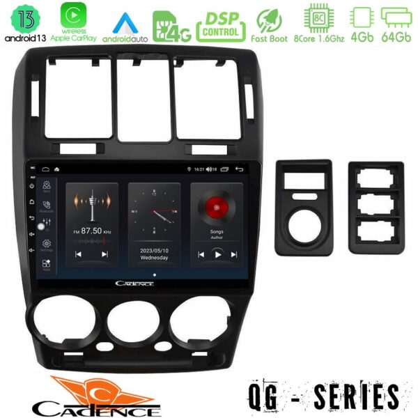 Cadence QG Series 8Core Android13 4+64GB Hyundai Getz 2002-2009 Navigation Multimedia Tablet 9"