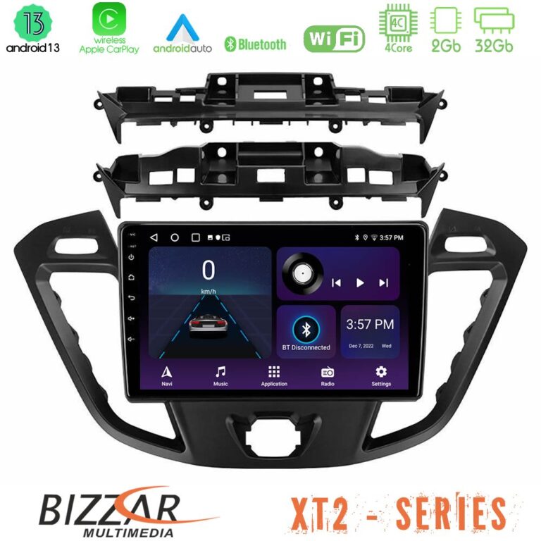 Bizzar XT2 Series 4Core Android13 2+32GB Ford Transit Custom/Tourneo Custom Navigation Multimedia Tablet 9"